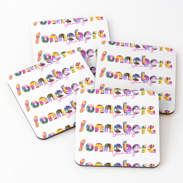 Item preview, Sonneberg, Germany, Vibrant Abstract City Typography Art designed and sold by Wanderful-roads.