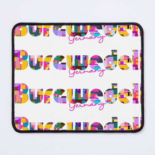 Item preview, Burgwedel, Germany, Vibrant Abstract City Typography Art designed and sold by Wanderful-roads.