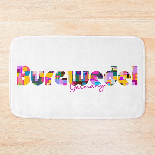 Item preview, Burgwedel, Germany, Vibrant Abstract City Typography Art designed and sold by Wanderful-roads.