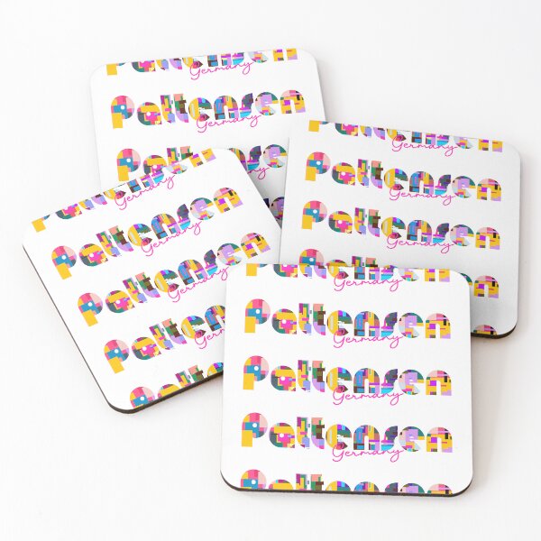Item preview, Pattensen, Germany, Vibrant Abstract City Typography Art designed and sold by Wanderful-roads.