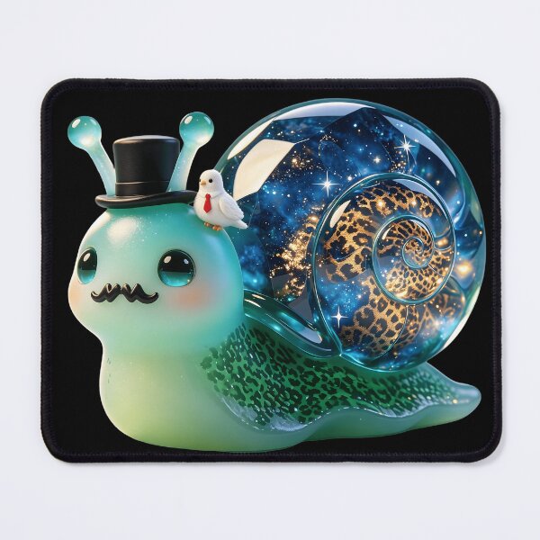 Item preview, Emerald Snail - The Elegant Secret Agent with White Pigeon designed and sold by ABYSSLAB.