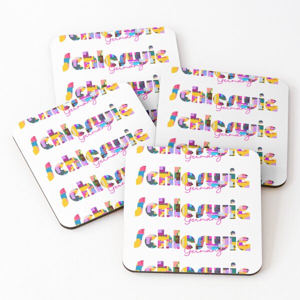 Item preview, Schleswig, Germany, Vibrant Abstract City Typography Art designed and sold by Wanderful-roads.