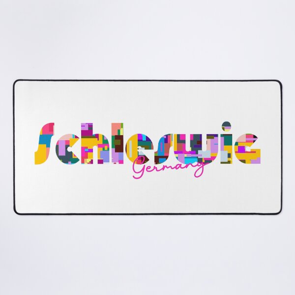 Item preview, Schleswig, Germany, Vibrant Abstract City Typography Art designed and sold by Wanderful-roads.