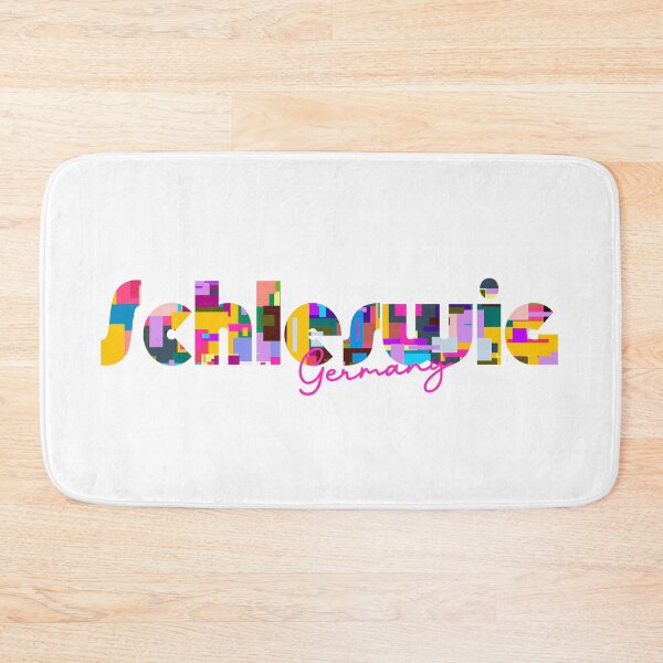 Item preview, Schleswig, Germany, Vibrant Abstract City Typography Art designed and sold by Wanderful-roads.
