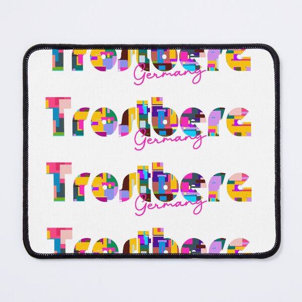 Item preview, Trostberg, Germany, Vibrant Abstract City Typography Art designed and sold by Wanderful-roads.