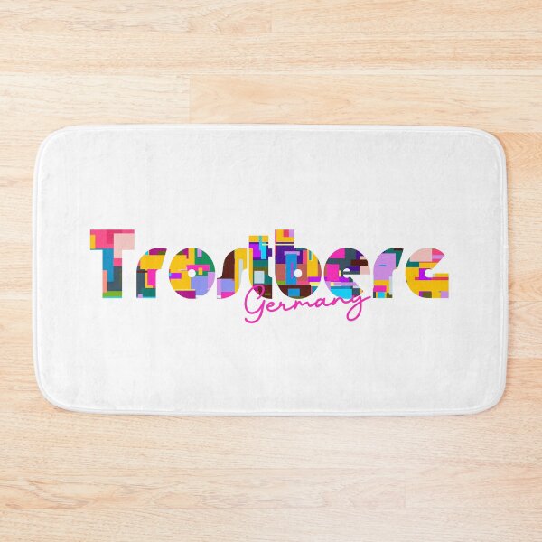Item preview, Trostberg, Germany, Vibrant Abstract City Typography Art designed and sold by Wanderful-roads.
