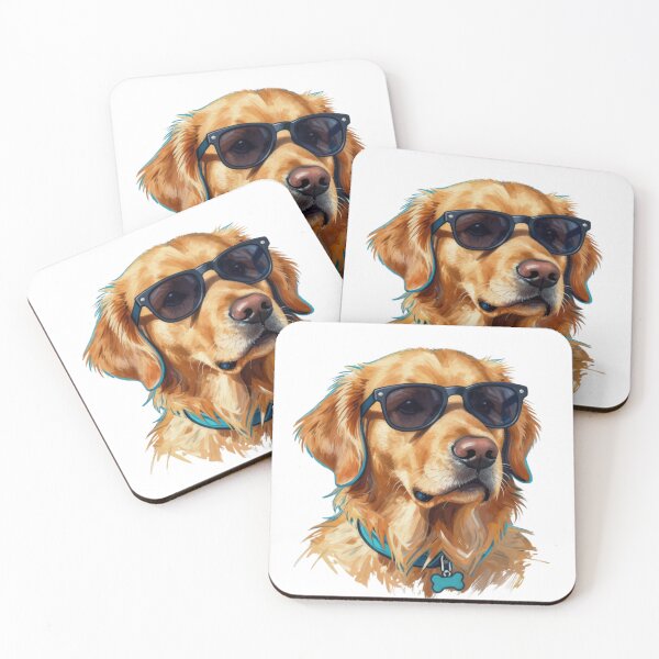Item preview, Cool Golden Retriever with Sunglasses designed and sold by AuroraPublishing.