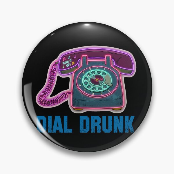 Item preview, Dial Drunk Vintage Phone Indie Pop Art designed and sold by ByteVortex.