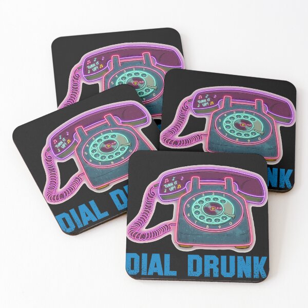 Item preview, Dial Drunk Vintage Phone Indie Pop Art designed and sold by ByteVortex.