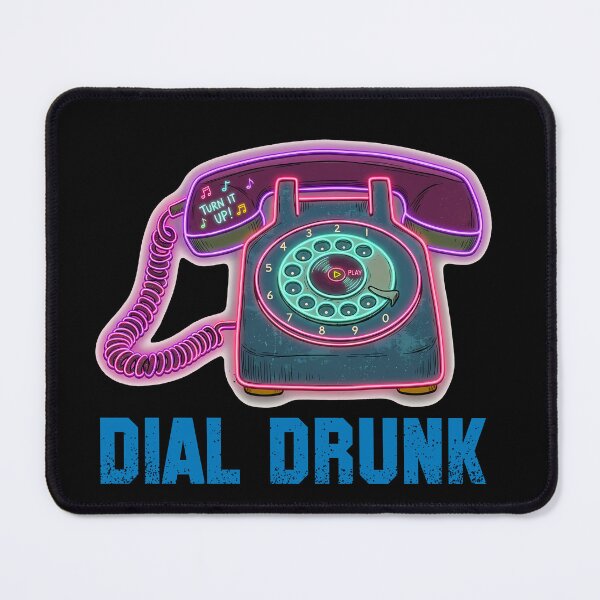 Item preview, Dial Drunk Vintage Phone Indie Pop Art designed and sold by ByteVortex.