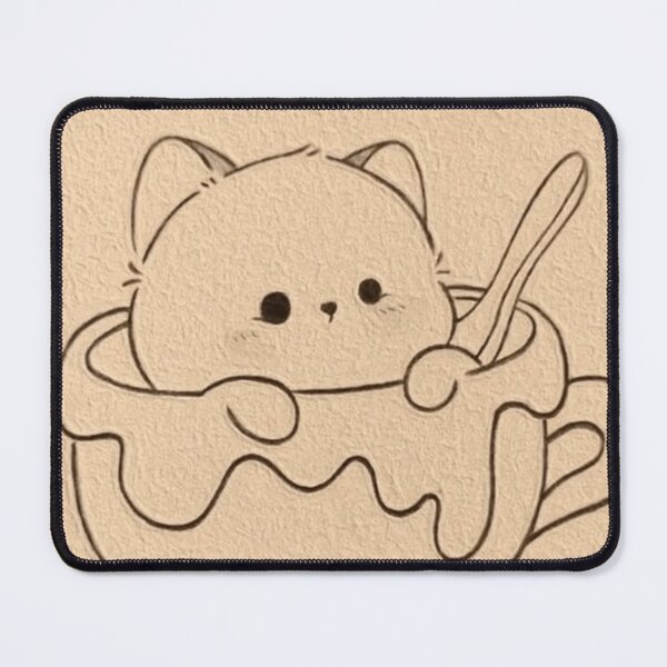 Item preview, Cute cat in coffee cup drawing designed and sold by NNCollection.
