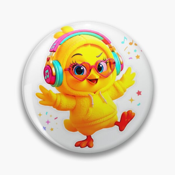 Item preview, Cute Chick Vibes – Adorable Baby Chick Stickers & Kawaii Art designed and sold by Cyber-ART-Studio.