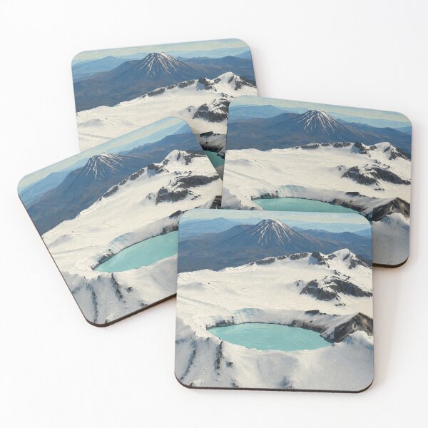 Item preview, Emerald Crater Lake | Alpine Volcano Art Print designed and sold by rigelcreation.