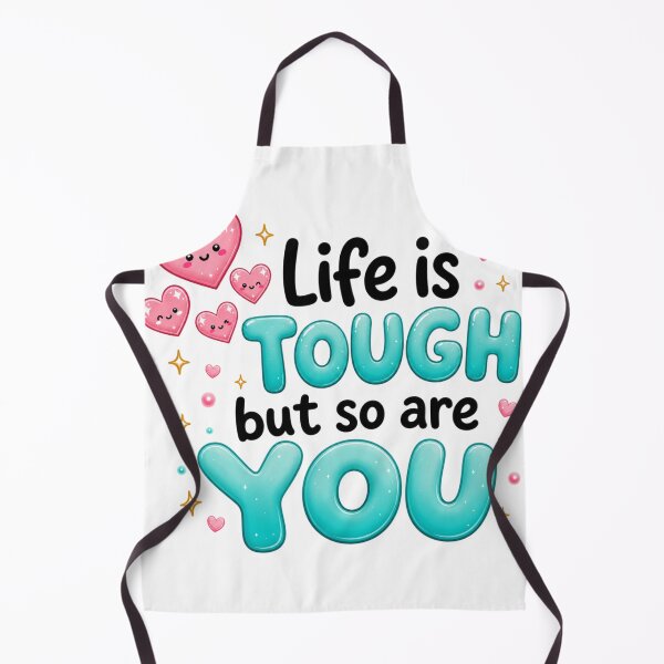 Item preview, Life Is Tough But So Are You | Kawaii Motivational Quote Art designed and sold by Dulxoz.