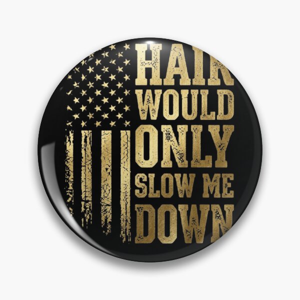 Item preview, Hair Would Only Slow Me Down American Flag - Funny Bald Guy Gold Patriotic designed and sold by haitrieuic96.