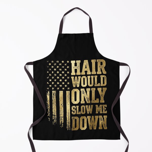 Item preview, Hair Would Only Slow Me Down American Flag - Funny Bald Guy Gold Patriotic designed and sold by haitrieuic96.