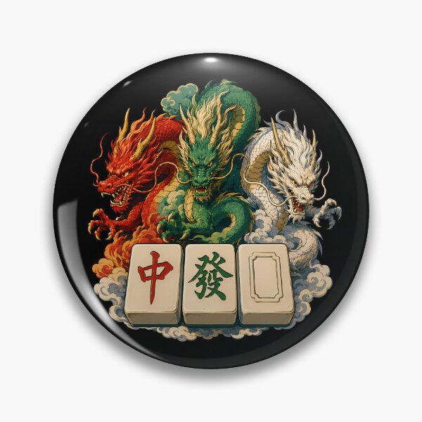 Item preview, Dragon Guardians Of The Mahjong designed and sold by Funny Vintage Stickers And T-Shirts.