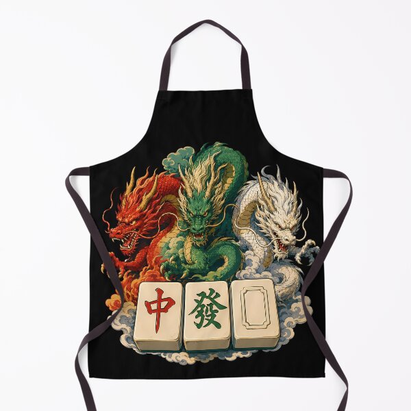 Item preview, Dragon Guardians Of The Mahjong designed and sold by Funny Vintage Stickers And T-Shirts.