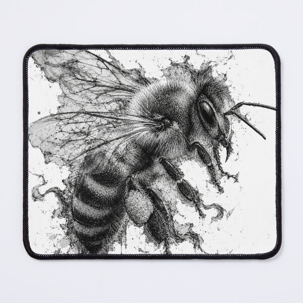 Item preview, Monochrome Honeybee in Inked Motion designed and sold by Sci-fi-2901.