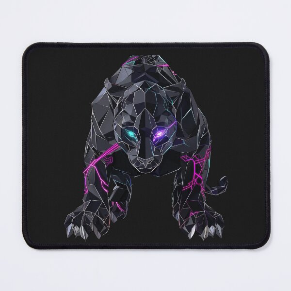 Item preview, Panther Geometry – Polygonal Stealth & Shadow Streetwear designed and sold by RetroWaveArtCo.