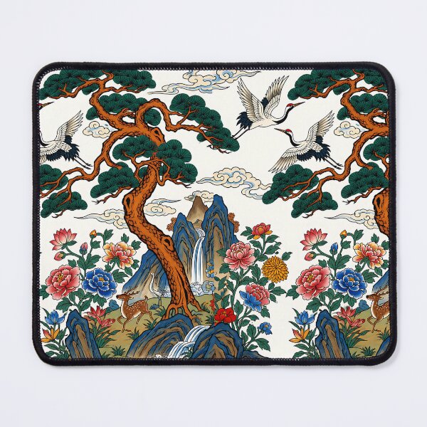 Item preview, Flying Crane Among Pine Trees Nail Art Design | Korean Traditional Elegance designed and sold by K-Tradition.