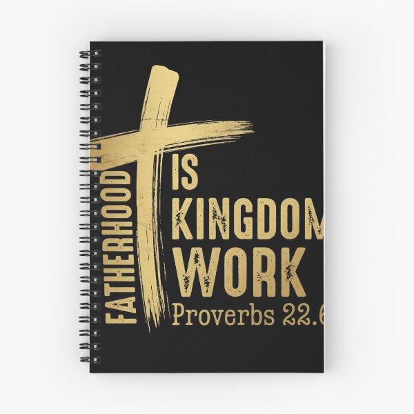 Item preview, Fatherhood Is Kingdom Work Proverbs 226 - Funny Gold Christian Dad Gift designed and sold by haitrieuic96.