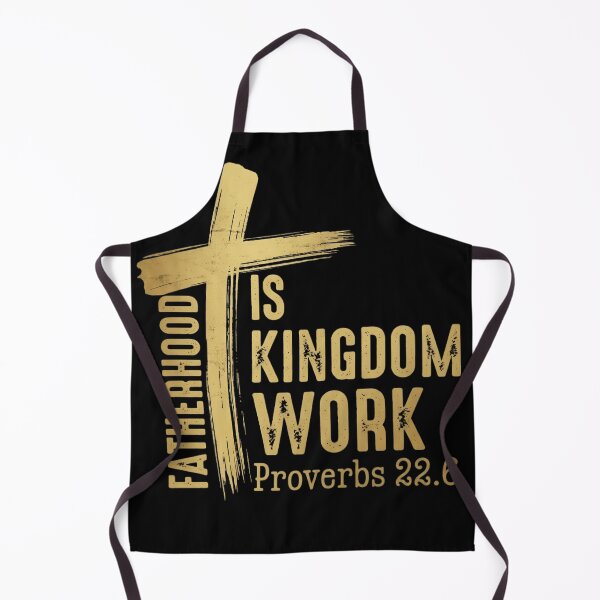 Item preview, Fatherhood Is Kingdom Work Proverbs 226 - Funny Gold Christian Dad Gift designed and sold by haitrieuic96.