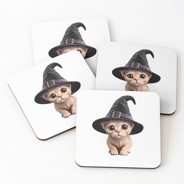 Item preview, Too Cute to Hex – Adorable Witch Cat with Magic Hat designed and sold by GGAUL.