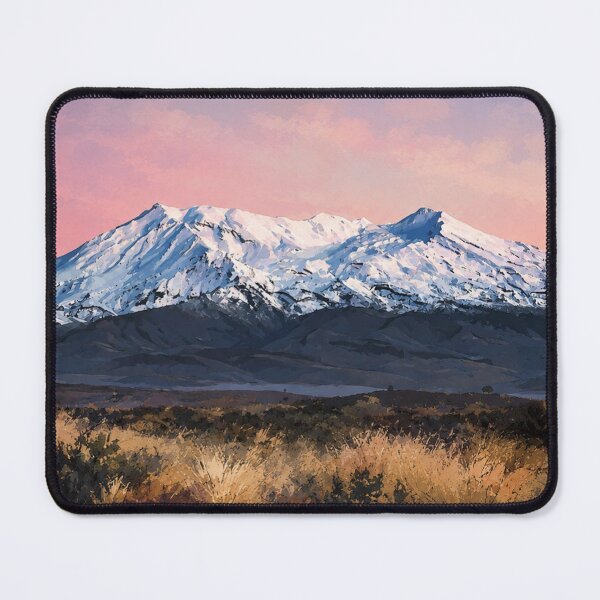 Item preview, Alpine Twilight Majesty | Snow-Capped Mountain Art Print designed and sold by rigelcreation.