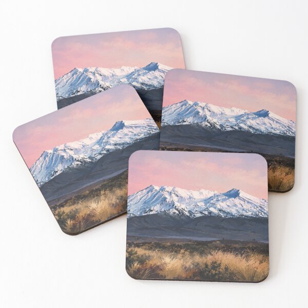 Item preview, Alpine Twilight Majesty | Snow-Capped Mountain Art Print designed and sold by rigelcreation.
