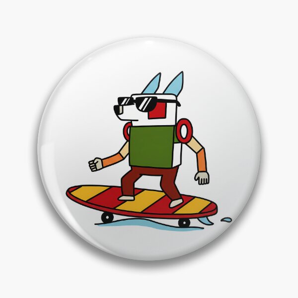 Item preview, Surfing Beach Dog designed and sold by BlockyBeasts.