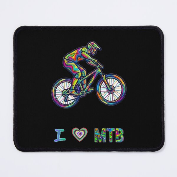 Item preview, I Love MTB Colorful Trippy Art designed and sold by Stefanrajzer.