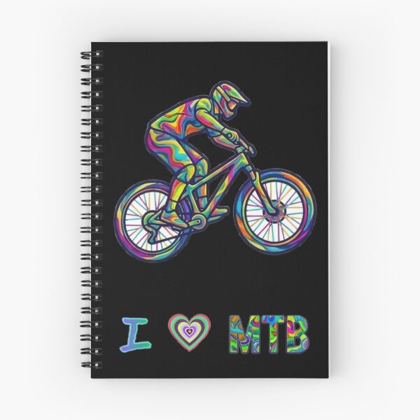 Item preview, I Love MTB Colorful Trippy Art designed and sold by Stefanrajzer.