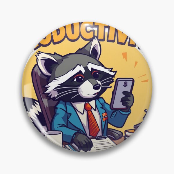 Item preview, Raccoon Actively Avoiding Productivity designed and sold by TheSEOGuy.