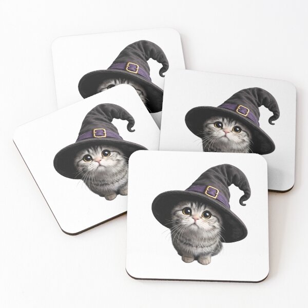 Item preview,  Too Cute to Hex – Adorable Witch Cat with Magic Hat designed and sold by GGAUL.