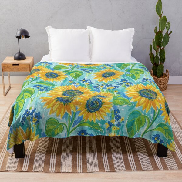 Item preview, Tropical Flower Watercolor Pattern | Sunflower | Maximalist Design designed and sold by Desolaa_Arts.