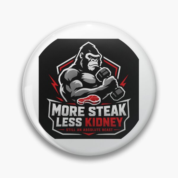 Item preview, More Steak Less Kidney Gorilla designed and sold by silverbackHQ.