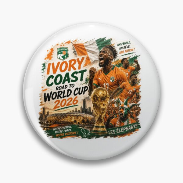 Item preview, Ivory Coast Road to World Cup 2026 Football  designed and sold by Pixanova.