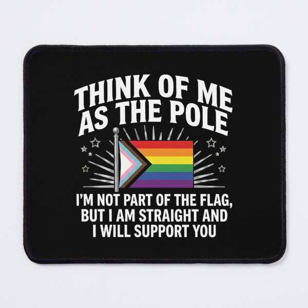 Item preview, Think Of Me As The Pole Funny Straight Ally Progress Pride designed and sold by haitrieuic96.