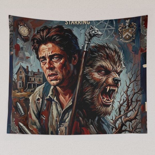 Item preview, The Beast Within – The Wolf Man Fine Art Print designed and sold by Art's Diner.