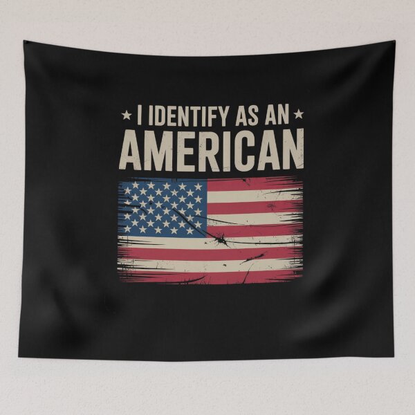 Item preview, i Identify As an American Flag 4th July Independence Day designed and sold by sailorjessiArt.