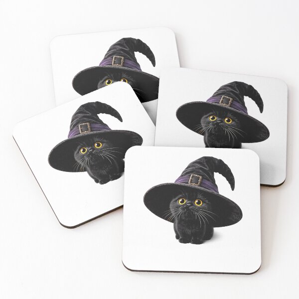 Item preview,  Too Cute to Hex – Adorable Witch Cat with Magic Hat designed and sold by GGAUL.
