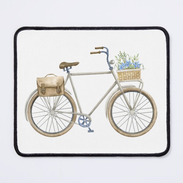 Item preview, Watercolor Bicycle With Flower Basket designed and sold by Alisles.