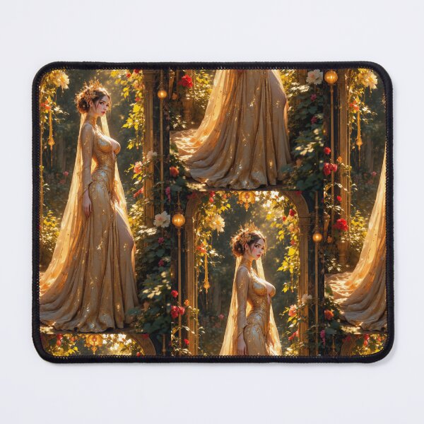 Item preview, Ethereal Golden Fairy Queen | Magical Garden Princess Fantasy Art designed and sold by FarhanMfempire.