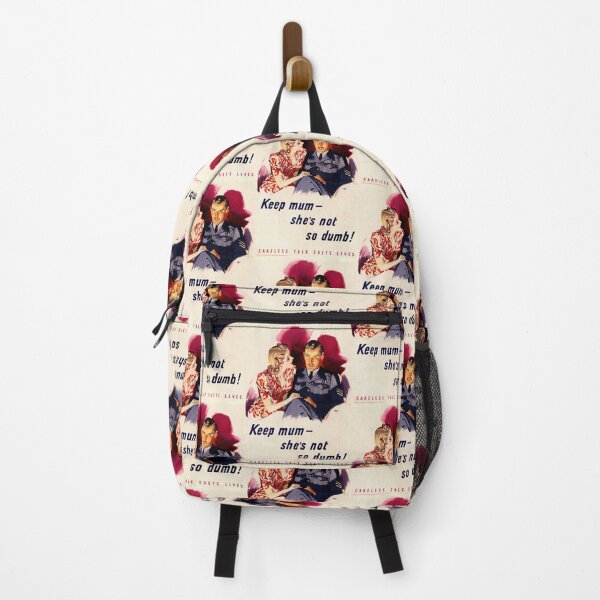 Item preview, Vintage WWII Propaganda Poster | Keep Mum She's Not So Dumb | British Wartime Art | Romantic & Intriguing Design designed and sold by artofuniverse.