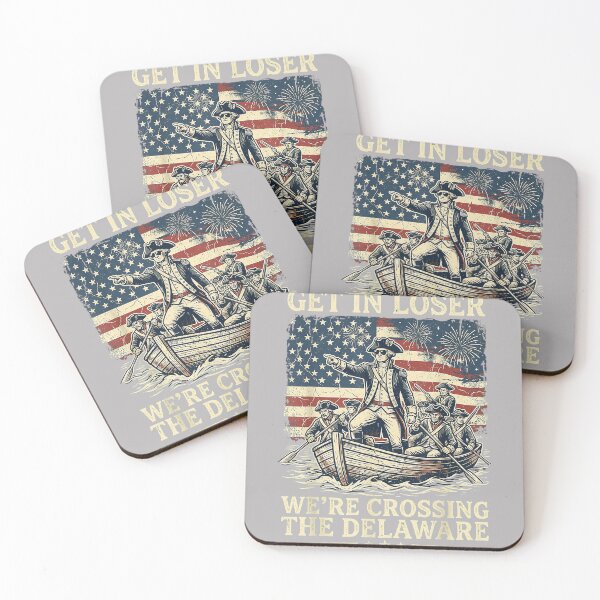 Item preview, Vintage 4th of July Get in Loser We're Crossing The Delaware designed and sold by GreggRoss.