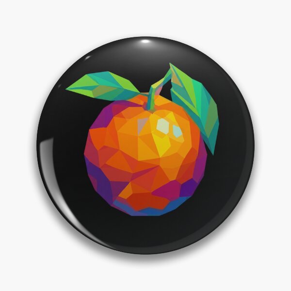 Item preview, Geometric Orange Low Poly Colorful Fruit Art designed and sold by VintryOff.