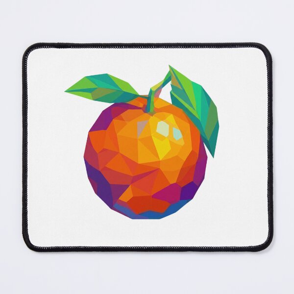 Item preview, Geometric Orange Low Poly Colorful Fruit Art designed and sold by VintryOff.