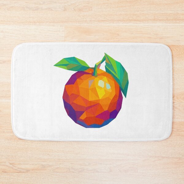 Item preview, Geometric Orange Low Poly Colorful Fruit Art designed and sold by VintryOff.