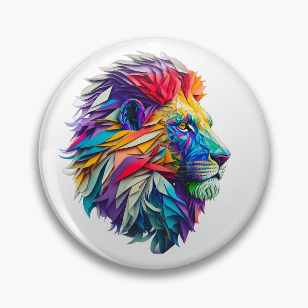 Item preview, Abstract Colorful Lion Design designed and sold by BeyondAverage.